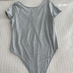 H&M Gray Short Sleeve Bodysuit